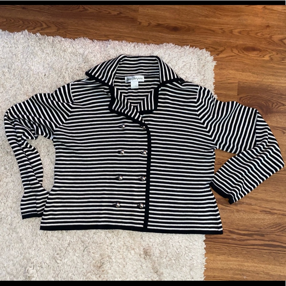 Norm Thompson Double Breasted Cardigan